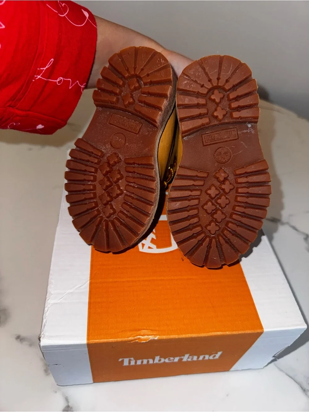 NEW Timberland Infant Wheat/Tan Lace-Up Leather Boots